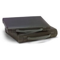 Print File Archival Workbox, 3 Ring Binder Box with a Carry Handle, 2-1/2" Deep, 1.5" D-ring, Black