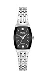 Caravelle Diamond Steel Bracelet Black Dial Women's watch #43P107