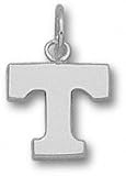 Tennessee Volunteers Solid Sterling Silver ''T'' 3/8'' Pendant