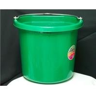 3 PACK FLAT BACK BUCKET FB-124, Color: GREEN; Size: 24 QUART (Catalog Category: Barn & Stable Supplies:BUCKETS, TUBS, FEEDERS & 