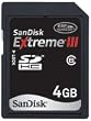 Sandisk 4GB EXTREME III SDHC SD Card (SDSDX3-4096, Static Pack)