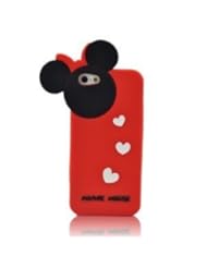 Wireless: Mickey Minnie Mouse Hide and Seek Soft Rubber Gel Silicone Case Cover (for Apple Iphone 5:Red) - LliVEER