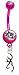 Browning PREMIUM Pink Titanium Anodized Sexy Belly Button Navel Ring