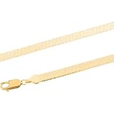 14K Yellow Gold Herringbone Chain - 24 inches
