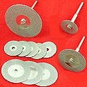 11 INDUSTRIAL DIAMOND CUT-OFF WHEELS GLASS ROCK LAPIDARY DISC SAW for ROTARY TOOLS