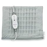 Sunbeam Health at Home King Size Heating Pad with HeatSense Technology, Grey
