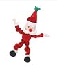 Dog Toy - Zanies HOWLiday Bungee Toy Friend - Santa Dog Toy
