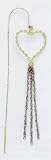 14kt Threader Earrings w/ Heart - ES1772