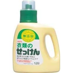 【クリックで詳細表示】無添加 お肌のための洗濯用 液体せっけん 1.2L