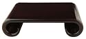 Asian Gifts & D&eacute;cor - 9" Chinese Rosewood Rectangular Display Stand / Base w/ Scroll Design