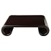 Asian Gifts & D�cor - 5" Chinese Rosewood Rectangular Display Stand / Base w/ Scroll Design 5" x 4"