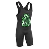 Shamrock Wrestling Flame Singlet