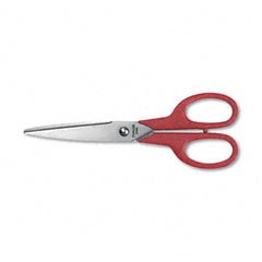 Stainless Steel Student Scissors, 6-1/4in, 3-1/4in Cut, Rt Hand, RD, Dz
