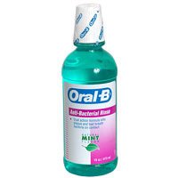 Oral-B Anti Bacterial Anti Plaque Rinse - 16 Oz