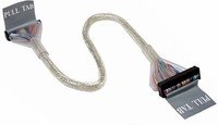 Cable, Rounded, Clear w/ Metal Braid, Single Floppy Drive, 10