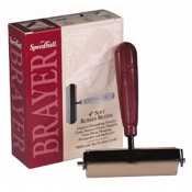 Soft, Natural Gum Rubber Brayer, 4