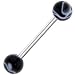 Black MARBLE Barbell Tongue Ring