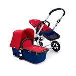 Bugaboo Cameleon Stroller - Dark Blue Base - Red Fleece