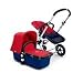 Bugaboo Cameleon Stroller - Dark Blue Base - Red Canvas