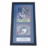 Randy Moss Autographed Photograph Including an 8" x 10" Photograph and Miniature Helmet in a 14" x 20" Deluxe Frame Shadow Box