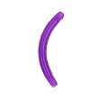 16 Gauge Purple 5/16" Curved BIOPLAST Flexible Replacement Barbell