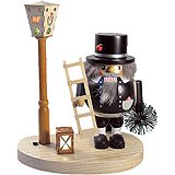 Richard Glaesser Chimneysweep Nutcracker From Germany with Battery-operated Lights by Kris Kringle Market