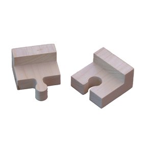 Wooden Mini Buffer Bumper Set Track Adapter Connector Thomas Train