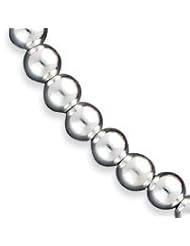 Sterling Silver 10mm Beaded Bracelet QG1772-8"