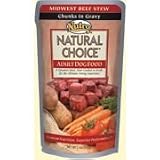 Nutro Natural Choice Dog Midwest Beef Stew Chunks in Gravy (24/5.3-oz Pouches)