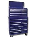 International Tool Box (ITBCRN421011BL) 42 in. 21 Drawer Chest/Cabinet with Roller Bearing Slides - Blue