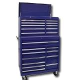 International Tool Box 42 in. 21 Drawer Chest/Cabinet with Roller Bearing Slides - Blue