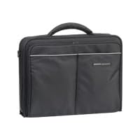 ELECOM Zeroshock Tasche Standard 15,4 Zoll Schwarz funktionelle Notebooktasche mit 2 aufgesetzten Fronttaschen und Magnetverschluss