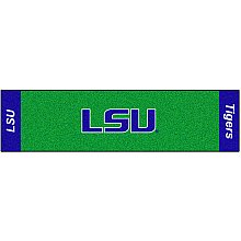 LSU TIGERS GOLF PUTTING GREEN CARPET RUNNER RUG