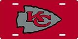 Kansas City Chiefs Laser Cut Red License Plate