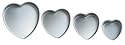 Wilton Decorative Preferred 4-Piece Heart Pan Set