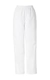 Scrubs-Poly/Cotton Twill White Pull-On Pant, Petites and Talls, Too.