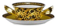 Versace by Rosenthal Barocco Cream Soup Cup & Saucer
