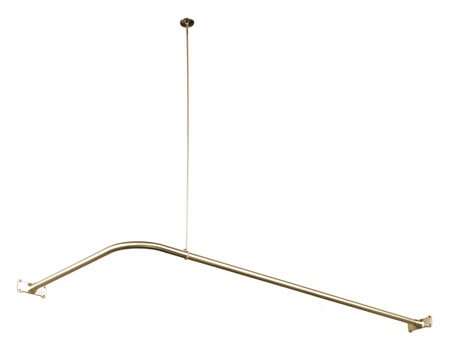 CORNER ROD-Satin Nickel Finish