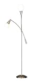 Torchiere Floor Lamp – Cupola Series Steel Finish With Adjustable Arm
