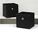 Neu Home 15921 Organize It All Set of 2 Cube Bins, Black