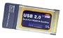 Micro Innovations USB740R USB 2.0 Card Bus PCMCIA 2-Port Adapter