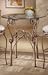 Bordeaux Bistro Bar Height Table with Glass Top