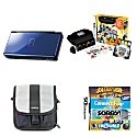 Nintendo DS Lite Game System Bundle - Cobalt Blue/Black - Guitar Hero: On Tour plus 4-Game Pack
