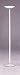 White Halogen Floor Lamp W/Dimmer Switch