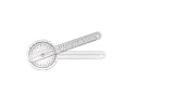 Grafco Graham Field Orthopedic Goniometer 360 degree 8 inch