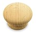 Battalion 1XNR3 Cabinet Knob, Round, Wood, PK 5