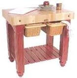 John Boos & Co. American Heritage Collection Cherry Stain Gathering Block 48x24x4-in.