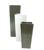 Review JustArtificial  / Grp High Square Tapered Pot - 107cm - 33.5cmx65.5cm Silver, Graphite & Black All Have Inner Shelves 19cm Deep To Stand Plant On. 36cmx82cm Silver & Graphite Both Have Inner Shelves 25cm Deep To Stand Plant On. 38cmx107cm Silver & Graphite Both Have Inner Shelves 28cm Deep To Stand Plant On.