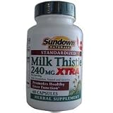 Sundown Milk Thistle Extra Capsules, 60 Ea