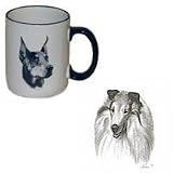 Collie Country Mug, Porcelain by Rosalinde (12 oz.)
